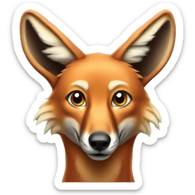 Maned wolf sticker