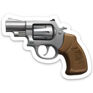 pistola disparando billetes sticker