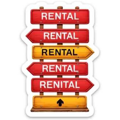 Rent sticker