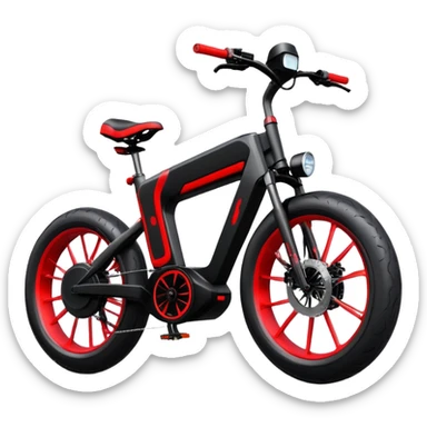 Chinese monster electric bicycle, powerful large e-bike with aggressive styling sticker