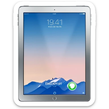 Latest iPad with smart technology sticker