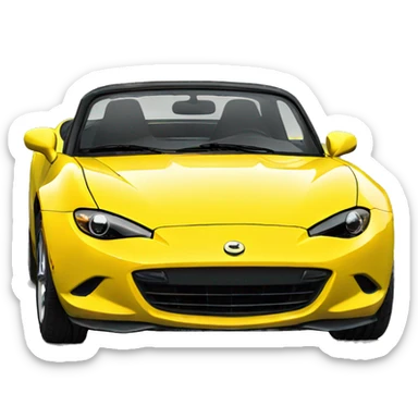 Miata yellow sticker