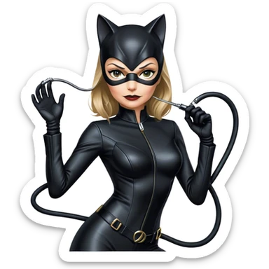 Michelle Pfeiffer version of Catwoman from Batman Returns sticker