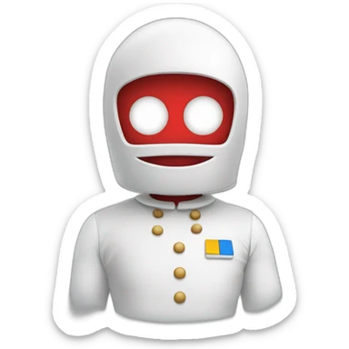 bonhomme qui mets ses deux bras devant sa tête sticker