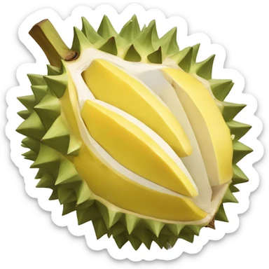durian fruit sticker