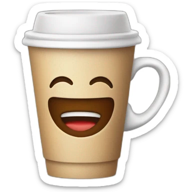 Diner coffee cup sticker