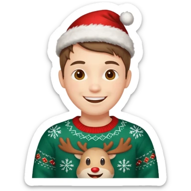 sweater chrsitmas sticker