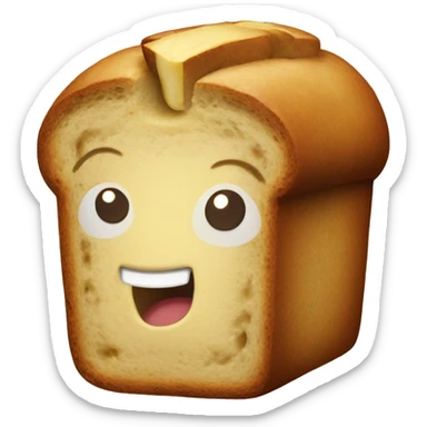 cute banana bread sticker