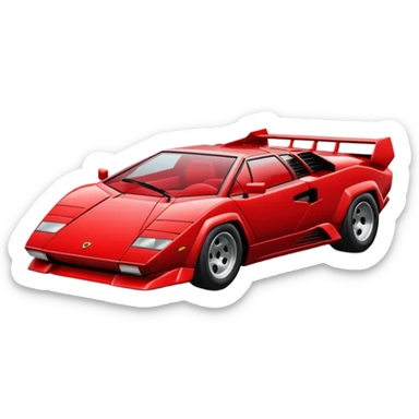 lambo countach sticker