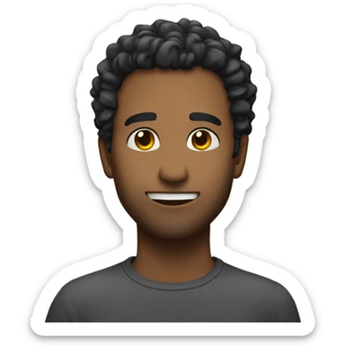 slightly smiling like have been waiting for a long time sticker