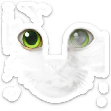 Older Orange cat stank face with green sweater sticker