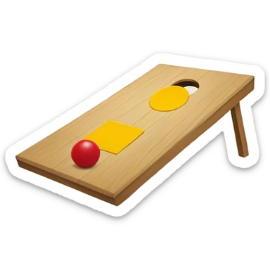 Cornhole playing  sticker