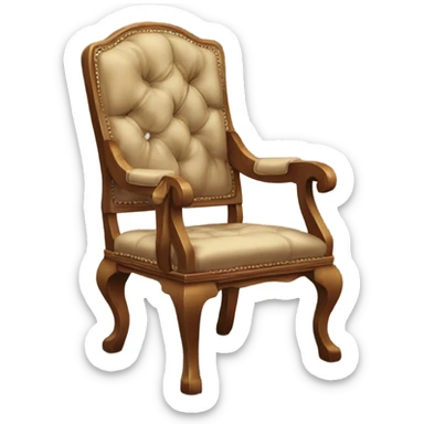 Old fashions arm chair sticker