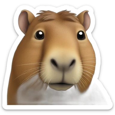 capibara qui dit malo sticker