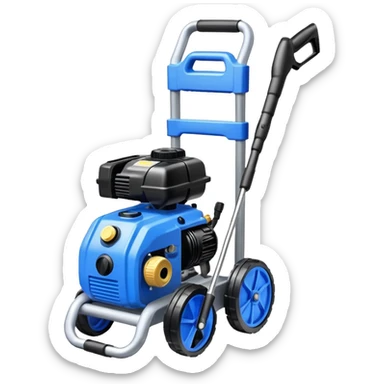 A gas pressure washer sticker