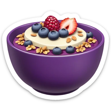 Açaí bowl sticker