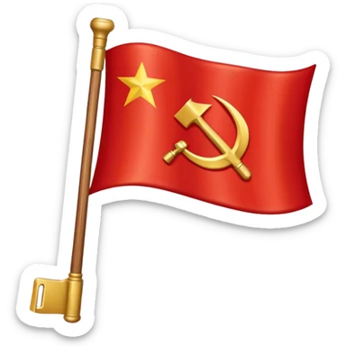 Create a Soviet union flag emoji sticker