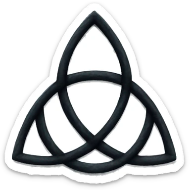 Dark series triquetra  sticker