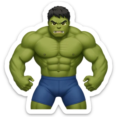 Hulk wrestling  sticker