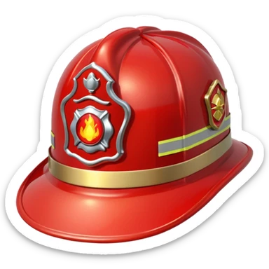 fireman hat sticker