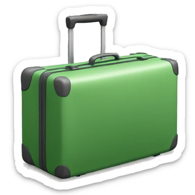 Luggage green sticker
