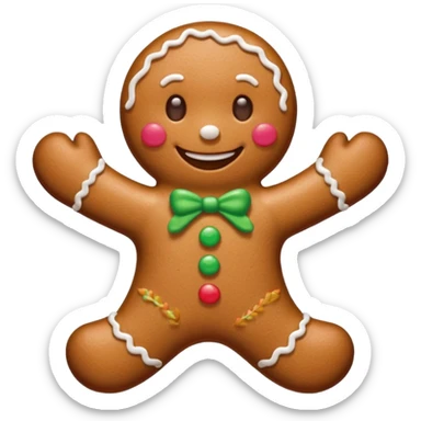 Omino di pan di zenzero  più bello sticker