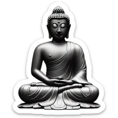 buddha model hyncek sticker
