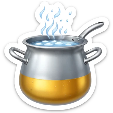 The pot is hissing  sticker