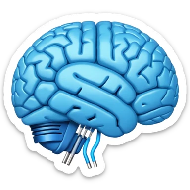 Real Brain signal  sticker