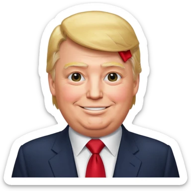 Fat Donald trump sticker