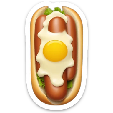 mayonnaise hot dog sticker