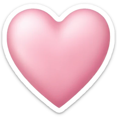 Light pink heart sticker