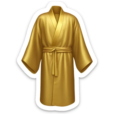 Gold silk robe sticker
