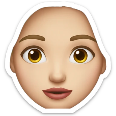 Une fille qui fait un bisou sticker