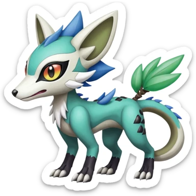 Meloetta-Vernid-Trico-Sergal-Protogen-Primagen-Pokémon-Fakémon-creature sticker