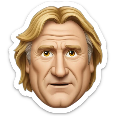 Gérard Depardieu gros ventre  sticker