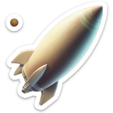 Vintage Planet comet streak motion blur sticker