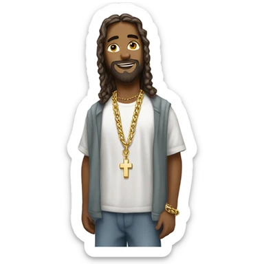 Hip hop Jesus sticker