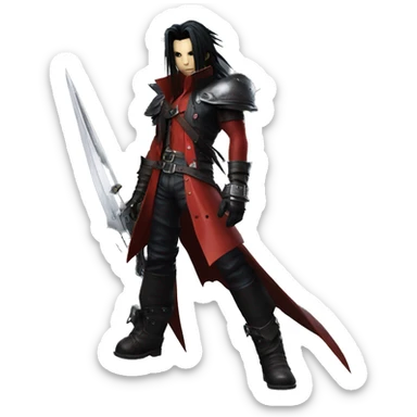 Final Fantasy 7 vincent valentine sticker