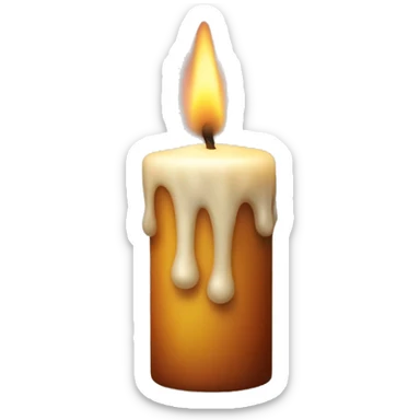Candle burning  sticker