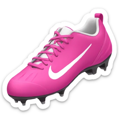 Pink cleats sticker