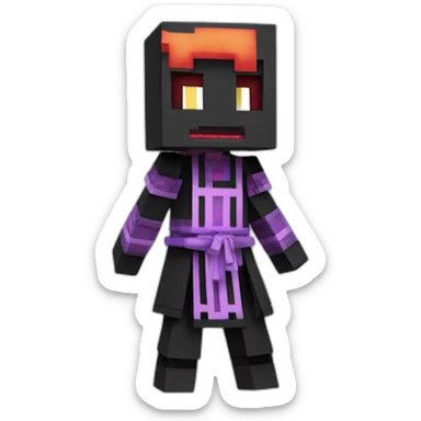 Kurosaki Ichigo minecraft style diferents poses sticker
