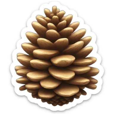 pine cone sticker
