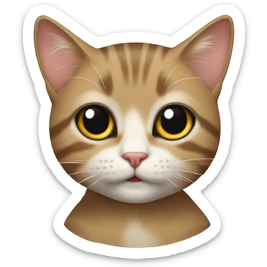 kahve içen kedi sticker