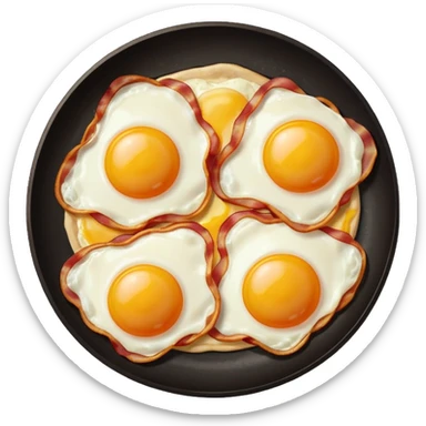 Fried Eggs and bacon sticker