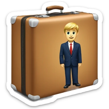 Barron trump suitcase sticker