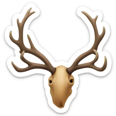 Branch Elk antler big without skull sticker