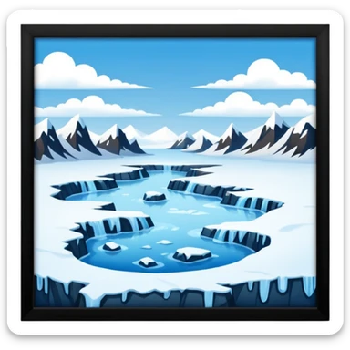 north pole   sticker