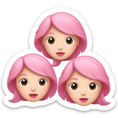 crée moi une bulle de conversion comme sa « 💬 » sans visage à l’interieur avec trois petit point de couleur pink sticker