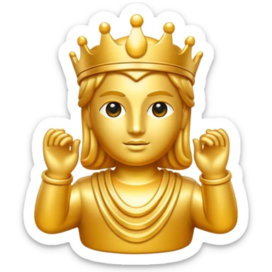 Golden idol (from the famous opening scene in Raiders) sticker